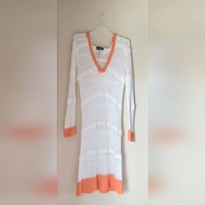 Tommy Bahama Open Weave Net Swim Hooded Beach Cover-Up - XS - EUC